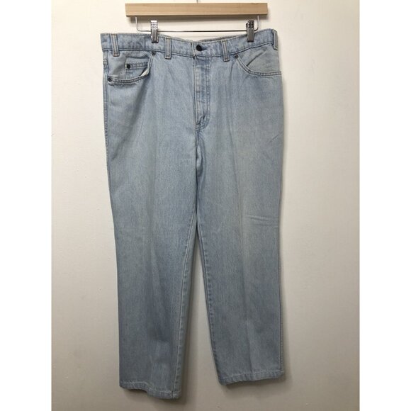 Vintage GWG Great Western Garment Men Light Wash 38/30 Levi Owned Canada Farmer - Picture 5 of 6